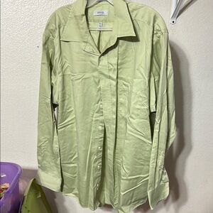 Izod Green Dress Shirt Classic Style